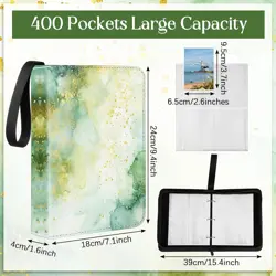 Card Binder 4/9 Pocket PU Waterproof Trading Binder Compatible with Mtg/ygo/t... - Image 3