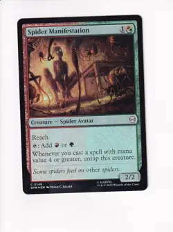 MAGIC THE GATHERING MTG MARVEL'S SPIDER-MAN FOIL SPIDER MANIFESTATION - Image 1