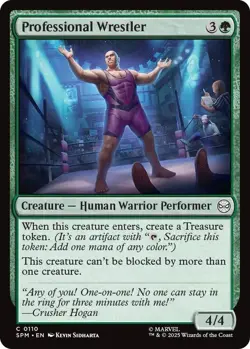 Professional Wrestler - FOIL - Marvel's Spider-Man - MTG - Image 1