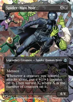 Spider-Man Noir (Borderless) - FOIL - Marvel's Spider-Man - MTG - Image 1
