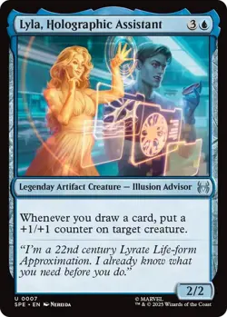 Lyla, Holographic Assistant - FOIL - Marvel's Spider-Man: Eternal-Legal - MTG - Image 1