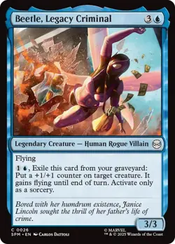 Beetle, Legacy Criminal - FOIL - Marvel's Spider-Man - MTG - Image 1