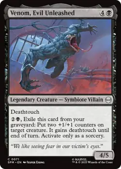 Venom, Evil Unleashed - FOIL - Marvel's Spider-Man - MTG - Image 1