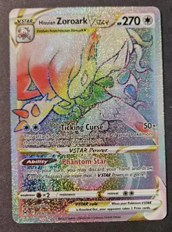 Pokemon TCG Hisuian Zoroark VSTAR 203/196 SWSH Lost Origin Secret Rare, NM - Image 1