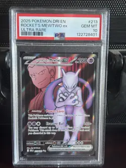Pokemon Team Rockets Mewtwo EX 213/182 Destined Rivals - Image 1