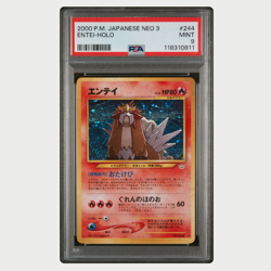 PSA 9 Pokemon Entei Holo Japanese Neo 3 2000 - Image 1