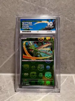 Scyther 123/165 (Masterball) Sv2a 151 Japanese Holo Graded (ACE 10) Pokemon - Image 3