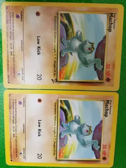 Machop Machoke Machamp Holographic 8/102 1st Edition Pokemon Cards lot of 4 - Image 2