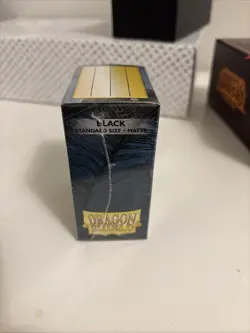Dragon Shield Black Matte Standard Card Sleeves Sealed - Image 1