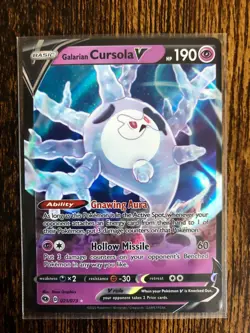 Galarian Cursola V 021/073 - Champions Path NM Ultra Rare Full Art Pokemon Card - Image 1