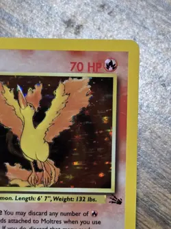 Pokemon TCG Moltres Holo Rare Card 12/62 Fossil 1st Edition - Image 4