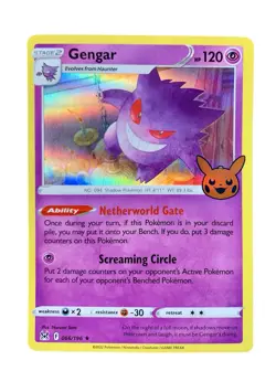 GENGAR GASTLY HAUNTER 3 CARD EVOLUTION SET 2022 SWSH Lost Origin HOLO Pokemon - Image 3