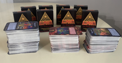 HUGE LOT OF 1048 VINTAGE ILLUMINATI INWO CARD GAME CARDS + BOXES UNPLAYED - Image 1
