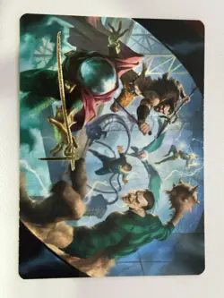 Behold The Sinister Six Art Card 7/54 Gold Stamped Signature Magic The GatherIng - Image 1