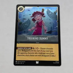 Training Dummy 201/204 Disney Lorcana Azurite Sea Uncommon Cold Foil Card NM - Image 1