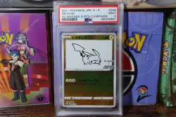 Pikachu Yu Nagaba 208/S-P PSA 9 Mint Japanese Pokemon Card Graded - Image 1