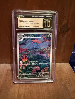 Pokemon CGC 10 PRISTINE Japanese Gloom 109/108 sv3 Ruler of the Black Flame (R) - Image 1