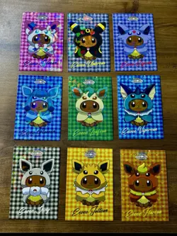 Pokemon Let's Go Eevee Database Peru Poncho Flannel Set Eeveelutions US Seller - Image 1