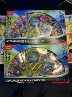 2Pokemon TCG Venusaur EX And Blastoise EX Premium Collection Gamestop Exclusive - Image 1