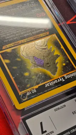 CGC 7 Shining Tyranitar 113/105 Neo Destiny Holo Pokemon - Image 4