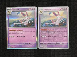 Pokemon TCG SYLVEON 040/131 SV Prismatic Evolutions Holo/Reverse Holo Lot x2 - Image 1