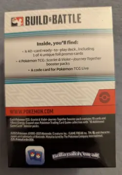 Pokemon TCG - Journey Together Build & Battle - Brand New (4 Packs and Promo) - Image 2