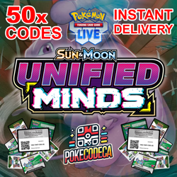 50x UNIFIED MINDS Pokemon LIVE CODES Booster Online Codes INSTANT EMAIL DELIVERY - Image 1