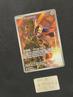 Pokemon Destined Rivals - Zamazenta - 201/182 - Illustration Art Rare - M/NM - Image 3