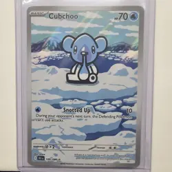 Pokemon TCG Black Bolt #109/086 Cubchoo Illustration Rare Holo English - Image 1