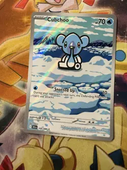 Pokemon TCG Cubchoo 109/086 Black Bolt Illustration Rare IR Near Mint NM - Image 1