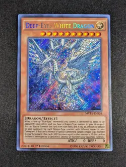 Yugioh - Deep-Eyes White Dragon MVP1-ENS05 1st Edition Secret Rare NM - Image 1