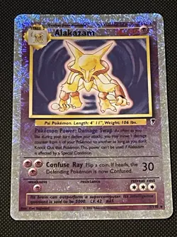 Alakazam 2002 Legendary Collection Reverse Holo Pokemon Card Rare 1/110 - Image 2