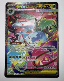 Mega Venusaur EX SIR 177/132 Mega Evolution English pokemon TCG Near Mint Card - Image 3