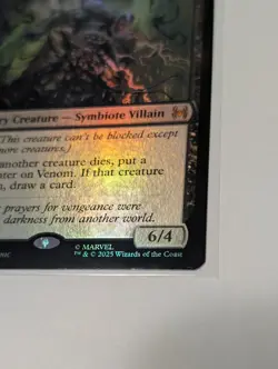 Venom, Eddie Brock - Foil - SPE - MTG 0012 Marvel's Spider-Man Mythic 2025 - Image 4