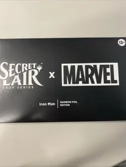 MTG Secret Lair Marvel Iron Man Rainbow Foil Edition - Image 1