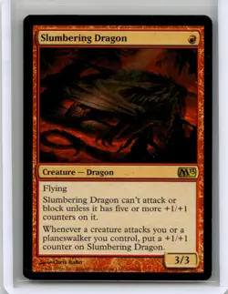 Moderately played Slumbering Dragon #148 Magic 2013 (M13) W/Tracking - Image 1