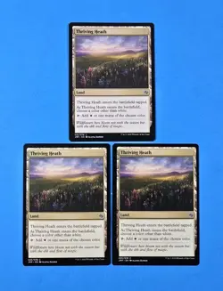 3x Thriving Heath Jumpstart 2020 Mtg Magic Plains Colorless Multi Land 035 - Image 1