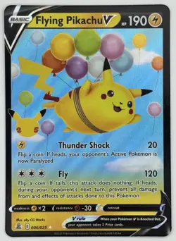 2021 Pokemon TCG - Celebrations - Flying Pikachu V 006/025 Holo - Image 1
