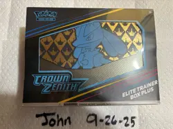 Pokemon Center Crown Zenith Elite Trainer Box PLUS ETB FACTORY SEALED - Image 1