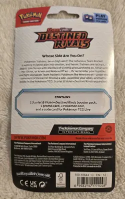 Pokemon TCG Scarlet & Violet Destined Rivals Checklane Blister Packs 10ct, Eevee - Image 4
