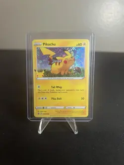 Pokemon TCG General Mills 25th Anniversary Pikachu #SWSH039 Black Star Promo - Image 3