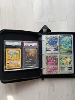 Pokemon Binder Collection + 2 Slabs ( Sandygast PSA 10 & 1999 Onix Grade 8) - Image 1