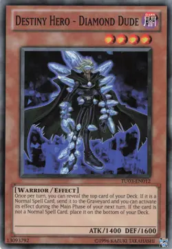 Yugioh Destiny HERO - Diamond Dude TU03-EN012 Common NM - Image 1