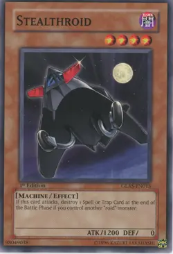 Yugioh Stealthroid GLAS-EN015 Common 1st Edition LP - Image 1