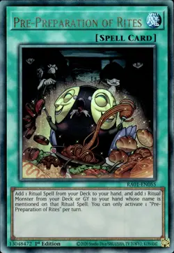 Pre-Preparation Of Rites - Ultimate Rare 1st Edition RA01-EN055 - LP - YuGiOh - Image 1