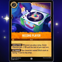 Record Player Item Card - Common - Disney Lorcana TCG Ursula's Return #32/204 - Image 1