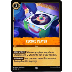 Record Player Item Card - Common - Disney Lorcana TCG Ursula's Return #32/204 - Image 2