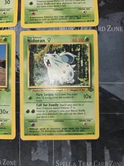 Jungle Set 4 Card Lot Weepinbell, Bellsprout, Nidorina, Nidoran Pokemon - Image 2