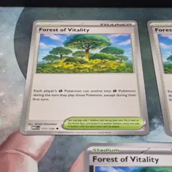 3x Forest of Vitality 117/132 Reverse Holo Mega Evolution Pokemon Near Mint Card - Image 3