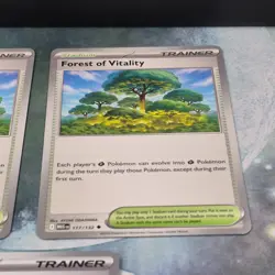3x Forest of Vitality 117/132 Reverse Holo Mega Evolution Pokemon Near Mint Card - Image 4